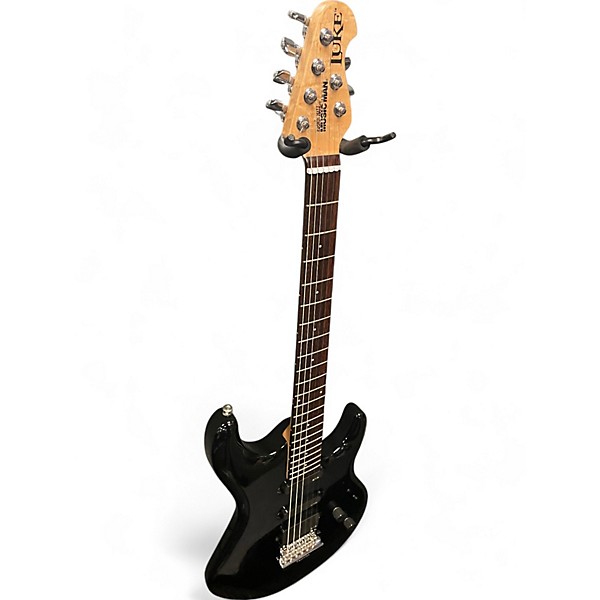 Used Ernie Ball Music Man Luke II Black Solid Body Electric Guitar