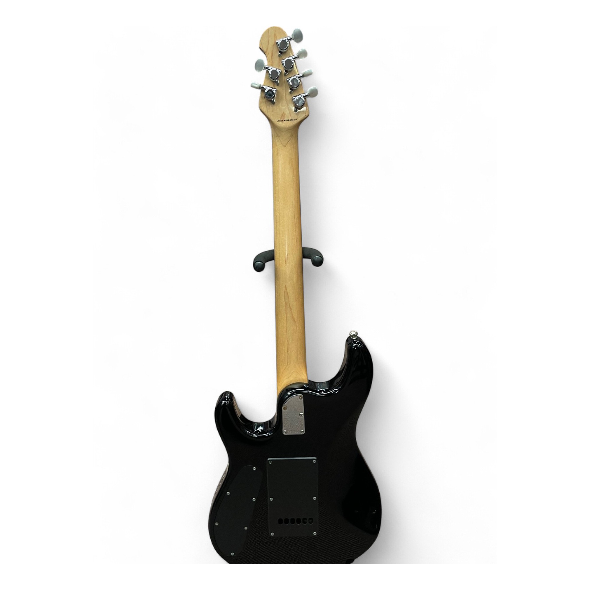 Used Sterling by Music Man JP100 QUILTED Trans Black Solid Body