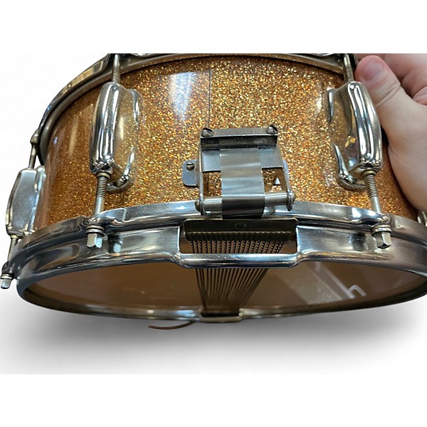 Vintage 1960s Slingerland 14X5 Artist Snare Champagne Sparkle Drum
