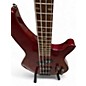 Used Mitchell MB200 Crimson Red Trans Electric Bass Guitar