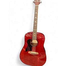 Used Sawtooth ST-LH-AD-MV-CH Burgundy Acoustic Guitar