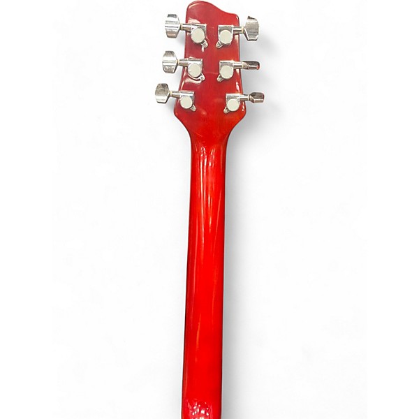 Used Sawtooth ST-LH-AD-MV-CH Burgundy Acoustic Guitar