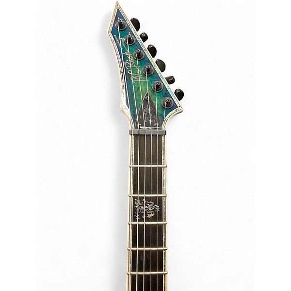 Used B.C. Rich SHREDZILLA CYAN Solid Body Electric Guitar