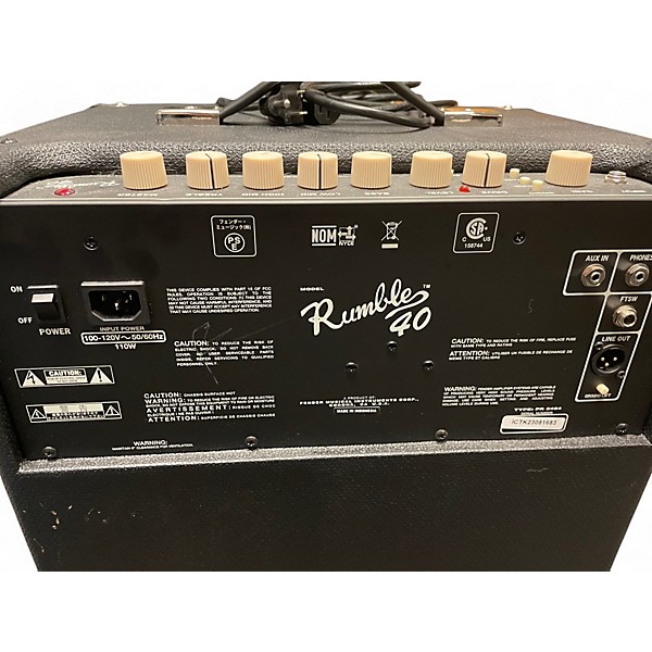 Used Fender Rumble V3 40W 1x10 Bass Combo Amp