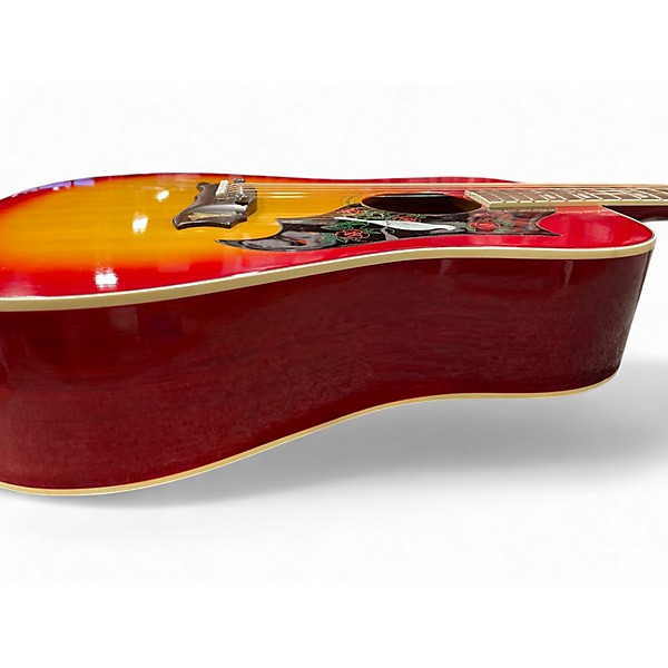 Vintage 1970s Cortez f-0055 3 Color Sunburst Acoustic Guitar