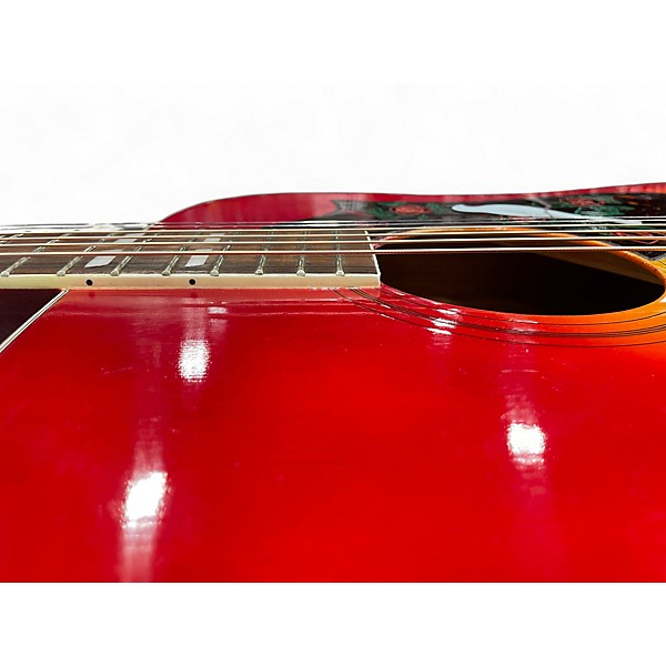 Vintage 1970s Cortez f-0055 3 Color Sunburst Acoustic Guitar