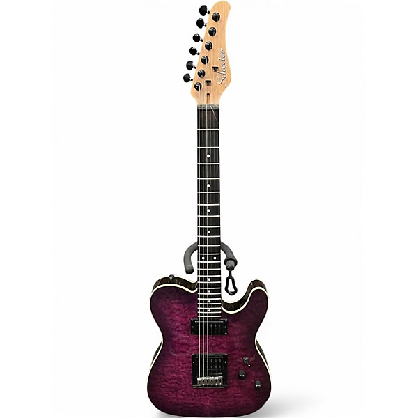 Used 2023 Schecter PT PRO PURPLE Solid Body Electric Guitar