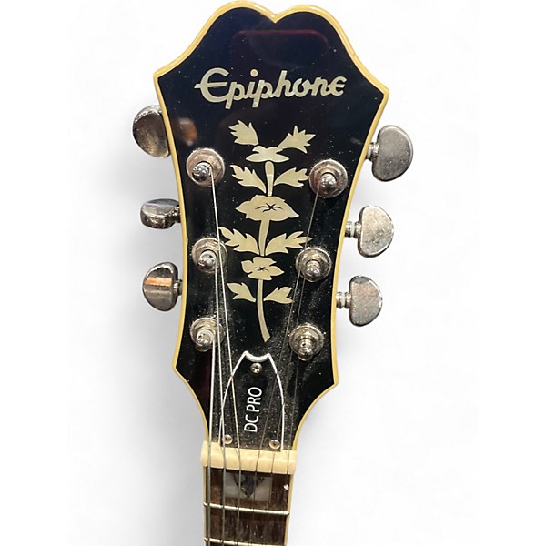 Used Epiphone DC Pro Green Solid Body Electric Guitar