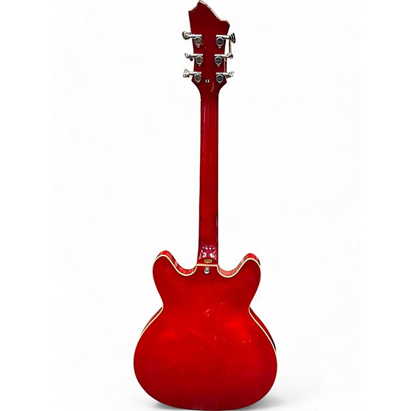Used Hagstrom VIKING Candy Apple Red Hollow Body Electric Guitar