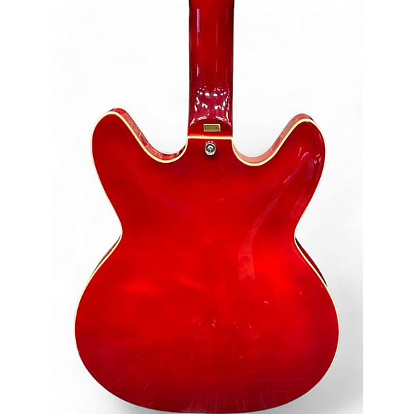 Used Hagstrom VIKING Candy Apple Red Hollow Body Electric Guitar