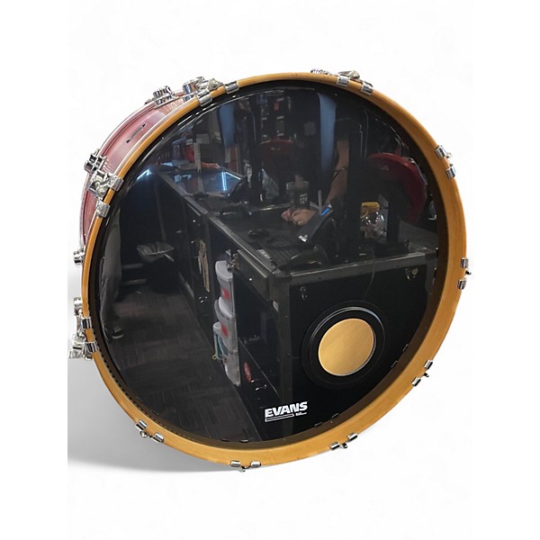 Used DW 4 Piece Collector's Series SATIN RED Drum Kit