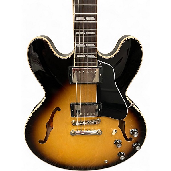 Used Gibson ES345 SUNBURST Hollow Body Electric Guitar