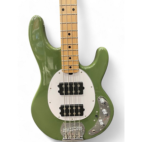 Used Sterling by Music Man Ray4 Green Electric Bass Guitar