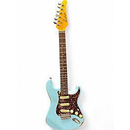 Used Sawtooth ES RELIC Blue Solid Body Electric Guitar