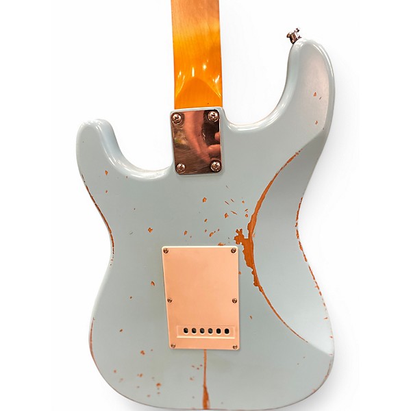 Used Sawtooth ES RELIC Blue Solid Body Electric Guitar
