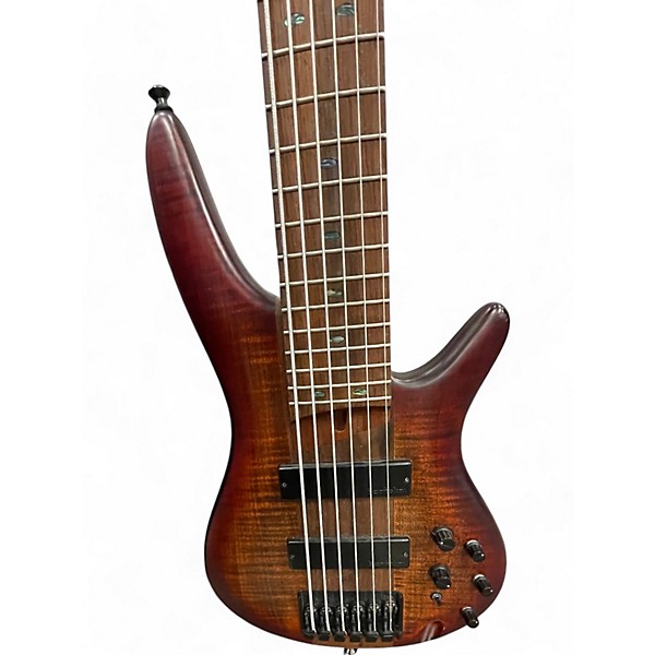 Used Ibanez SR876 Antique Natural Electric Bass Guitar