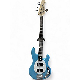 Used Sterling by Music Man StingRay Ray4HH Chopper Blue Electric Bass Guitar