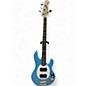 Used Sterling by Music Man StingRay Ray4HH Chopper Blue Electric Bass Guitar thumbnail