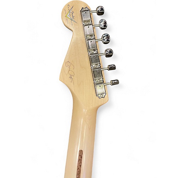 Used 2010 Fender CUSTOM SHOP CLAPTON STRATOCASTER Silver Solid Body Electric Guitar