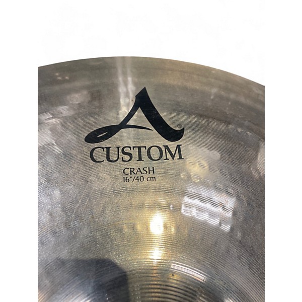 Used Zildjian 16in A Custom Crash Cymbal