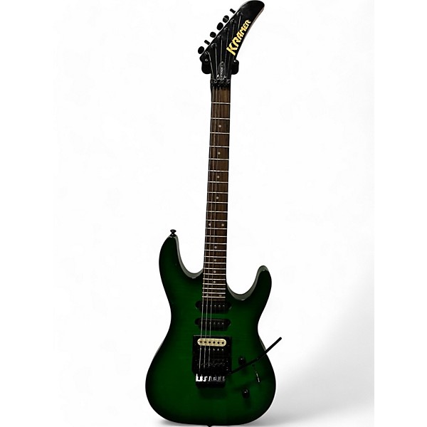 Used Kramer STRIKER GREEN Solid Body Electric Guitar,Specials : American Fashion Style Bags On Sale