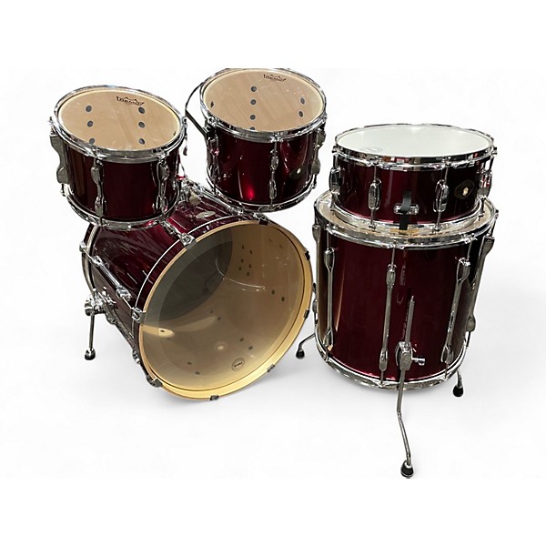 Used TAMA 5 Piece Rockstar Wine Red Drum Kit