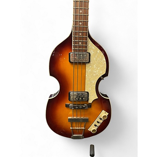 Used Hofner SB 500 2 Color Sunburst Electric Bass Guitar