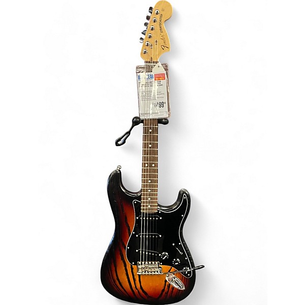 Used Fender Limited Edition Sandblasted Stratocaster sandblasted three tone sunburst Solid Body Electric Guitar
