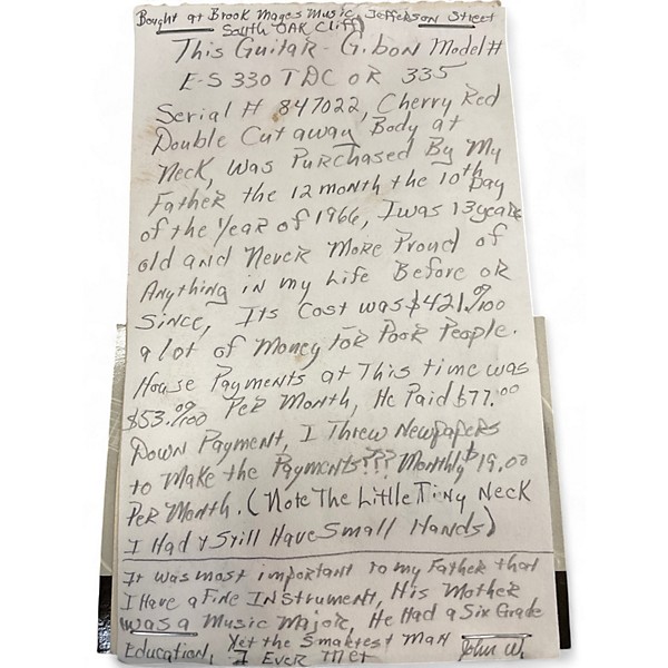 Vintage 1960s Gibson ES330 Wine Red Hollow Body Electric Guitar