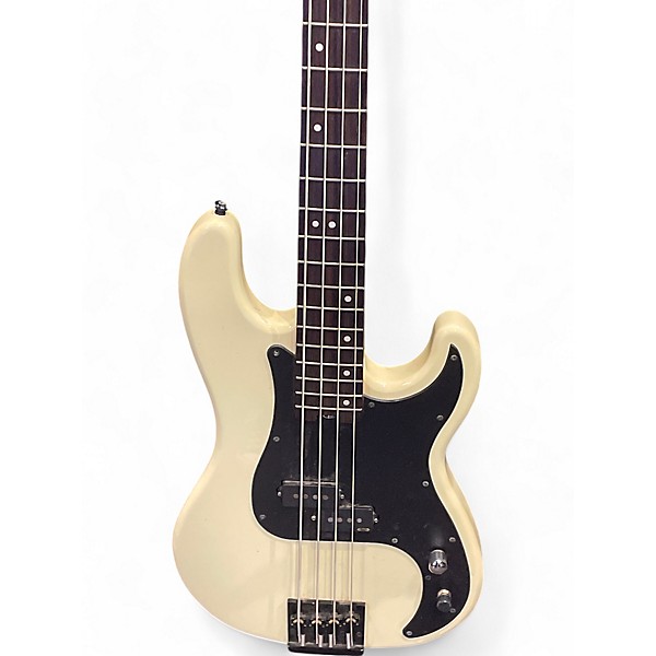 Used Schecter Guitar Research P-4 Antique Ivory Electric Bass Guitar