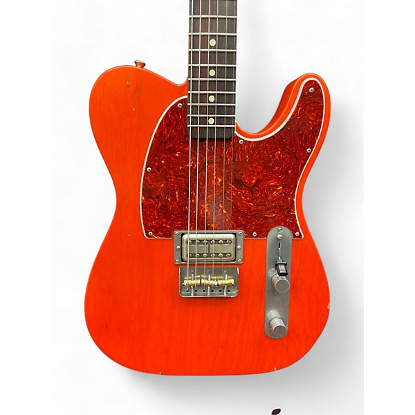 Used Nash Guitars E14B Clear Orange  Solid Body Electric Guitar