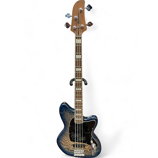 Used Ibanez TMB400A Cosmic Blue Starburst Electric Bass Guitar