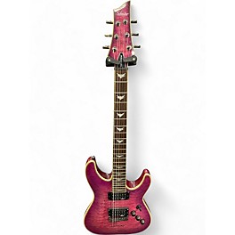Used Schecter Guitar Research Omen Extreme 6 Magenta Solid Body Electric Guitar