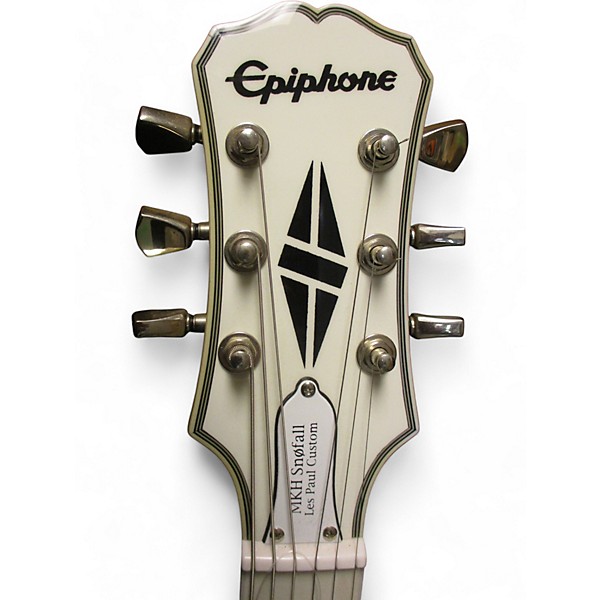 Used Epiphone Matt Heafy Les Paul Custom Alpine White Solid Body Electric Guitar