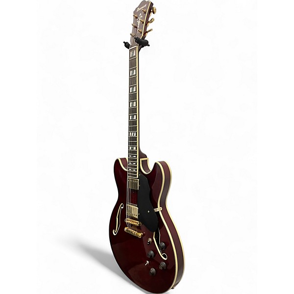 Used Ibanez AS253BM Wine Red Hollow Body Electric Guitar