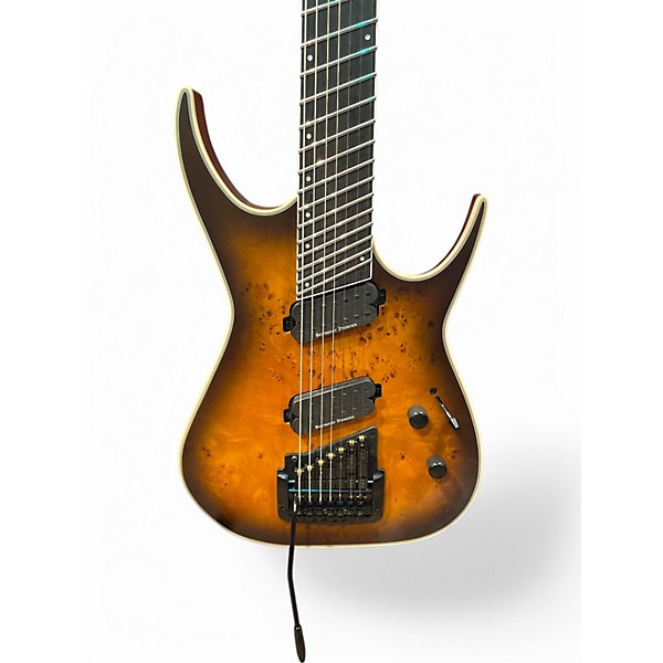 Used Dean EXILE SELECT 7 Amber Solid Body Electric Guitar