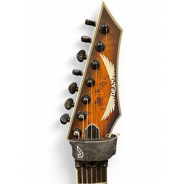 Used Dean EXILE SELECT 7 Amber Solid Body Electric Guitar