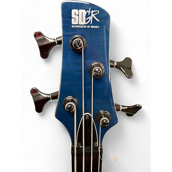 Used Ibanez SRX3EXQM1 Blue Electric Bass Guitar