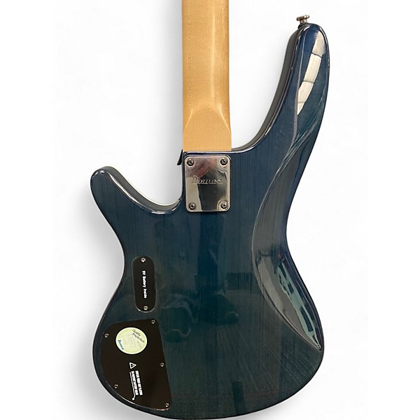Used Ibanez SRX3EXQM1 Blue Electric Bass Guitar