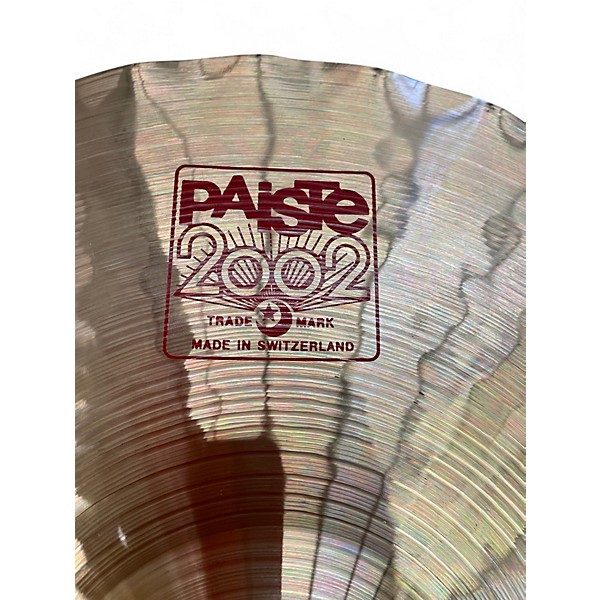 Used Paiste 14in 2002 SOUND EDGE BOTTOM Cymbal