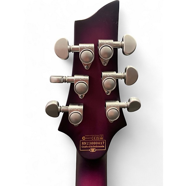 Used Schecter Guitar Research C1 Platinum Trans Purple Solid Body Electric Guitar