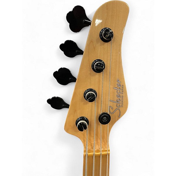 Used Schecter Guitar Research P4 3 Tone Sunburst Electric Bass Guitar