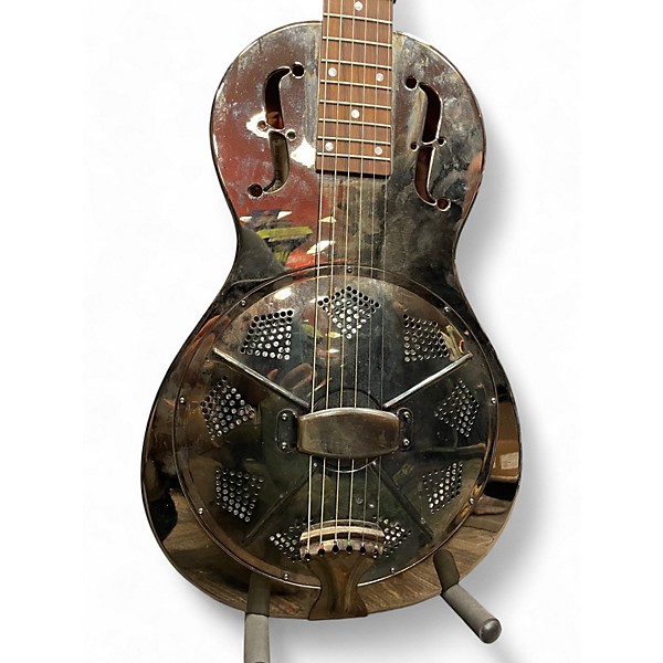 Used Recording King RM-993-BKN Chrome Acoustic Guitar