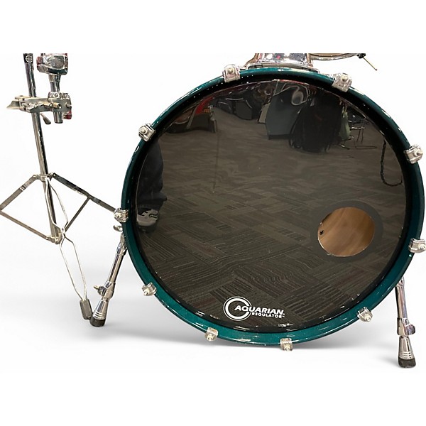 Used Mapex 5 Piece Saturn Pro Green Drum Kit
