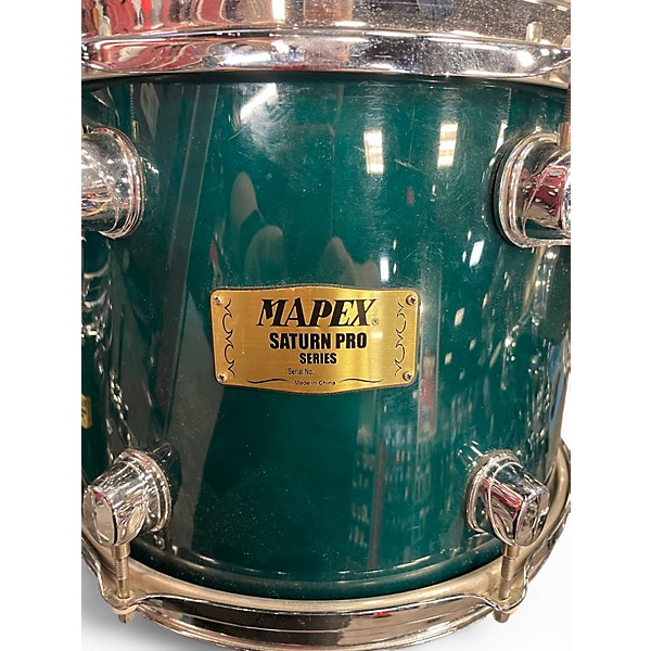 Used Mapex 5 Piece Saturn Pro Green Drum Kit