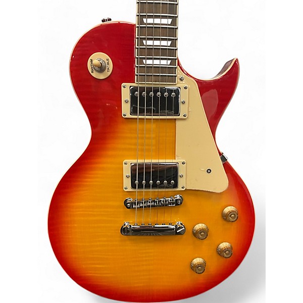 Used Vintage V100 Cherry Sunburst Solid Body Electric Guitar