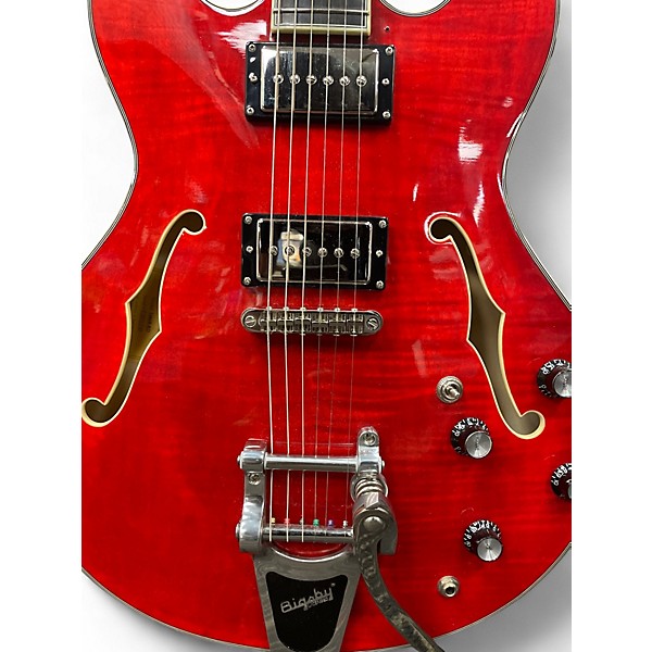 Used Eastman T486B Red Hollow Body Electric Guitar