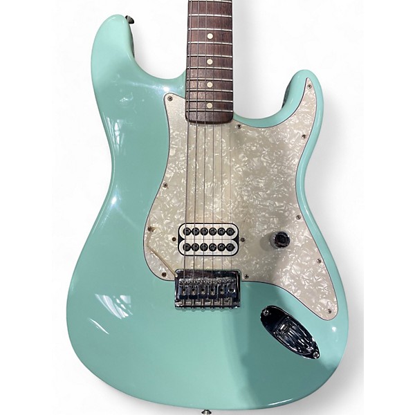 Used Fender Tom Delonge Signature Stratocaster Seafoam Green Solid Body Electric Guitar