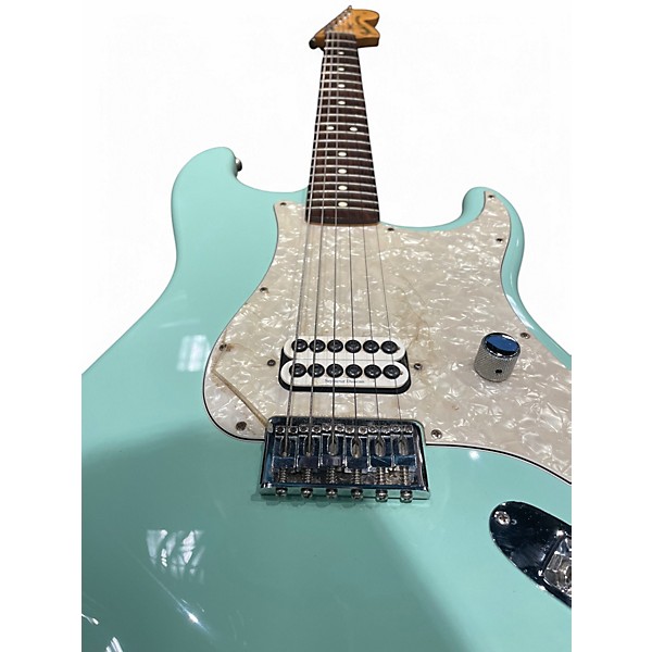 Used Fender Tom Delonge Signature Stratocaster Seafoam Green Solid Body Electric Guitar