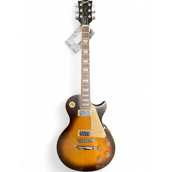 Vintage 1980 Gibson Les Paul Deluxe Brown Sunburst Solid Body Electric Guitar